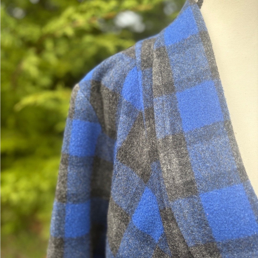 Vintage Hop Wo Wool Plaid Jacket – Size 9 (M) - Picture 3 of 10